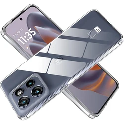 Ultra Thin Soft TPU Shockproof Case with Camera Protection for Moto S50 (Clear)