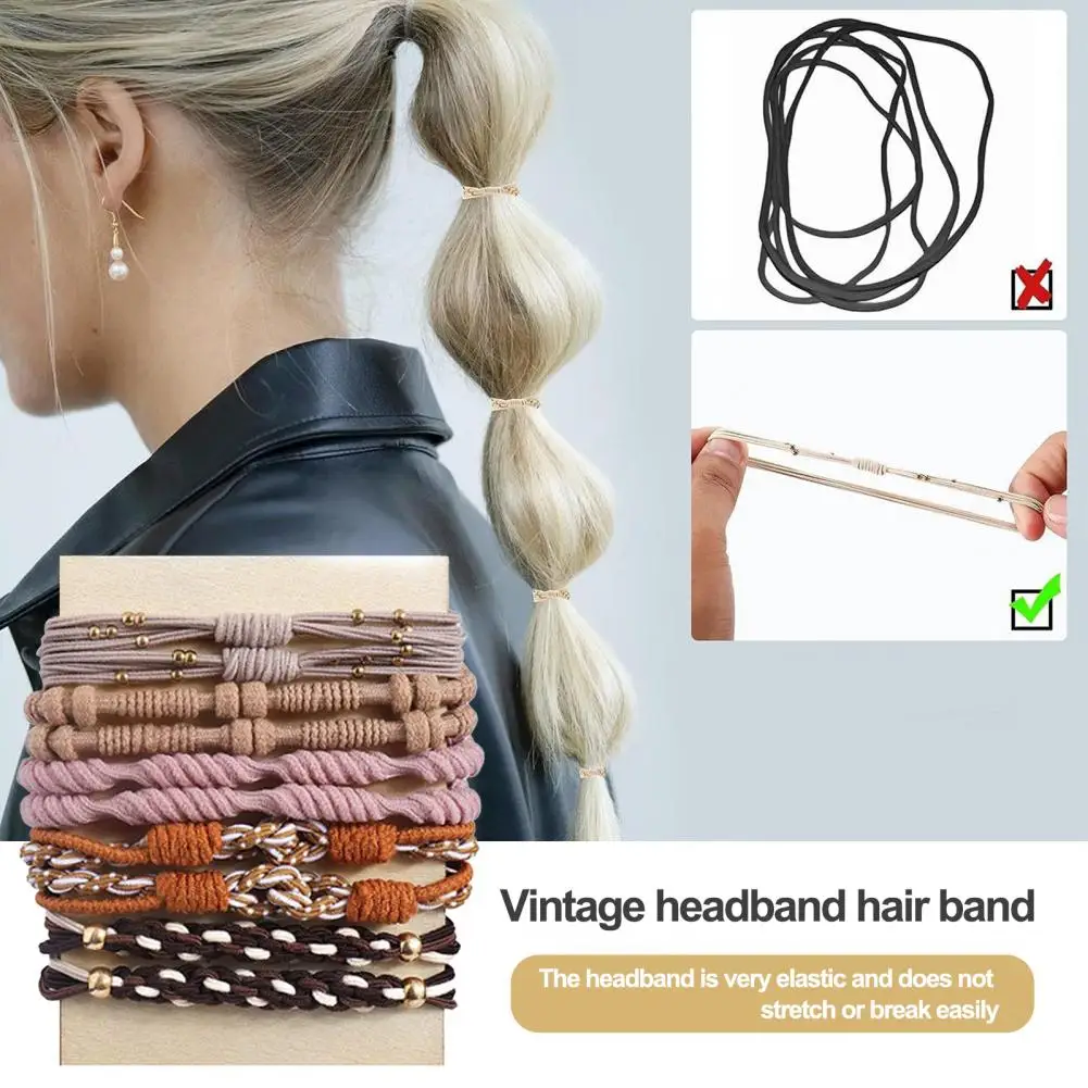 

Hair Ropes for Thick Hair Charming Hair Accessories 20pcs Vintage Style Hair Ties for Women Thick for Fashionable for Everyday