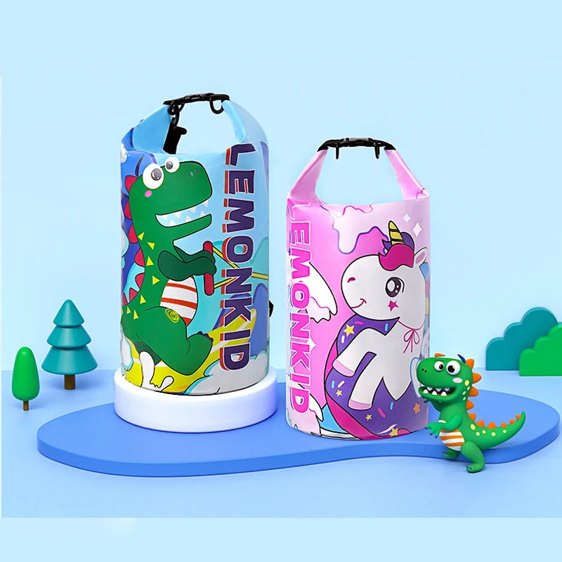 

2023 New Children's Swimming Bag Wet and Dry Separation Outdoor Portable PVC Waterproof Folding Swim Backpack Boys and Girls