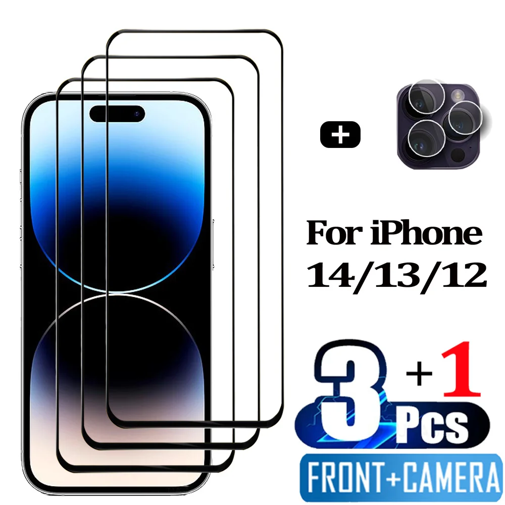 Pelicula, Front Tempered Glass For iPhone 14 Pro Max Screen Protectors