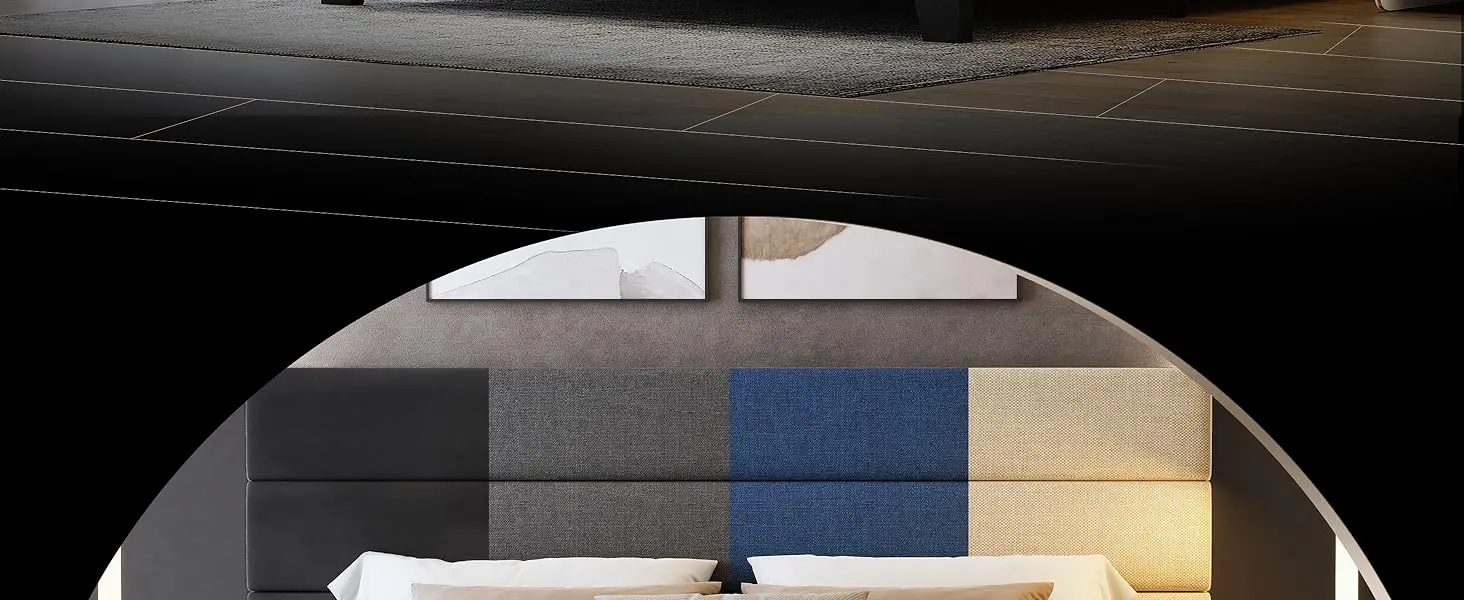 bed frame with headboard