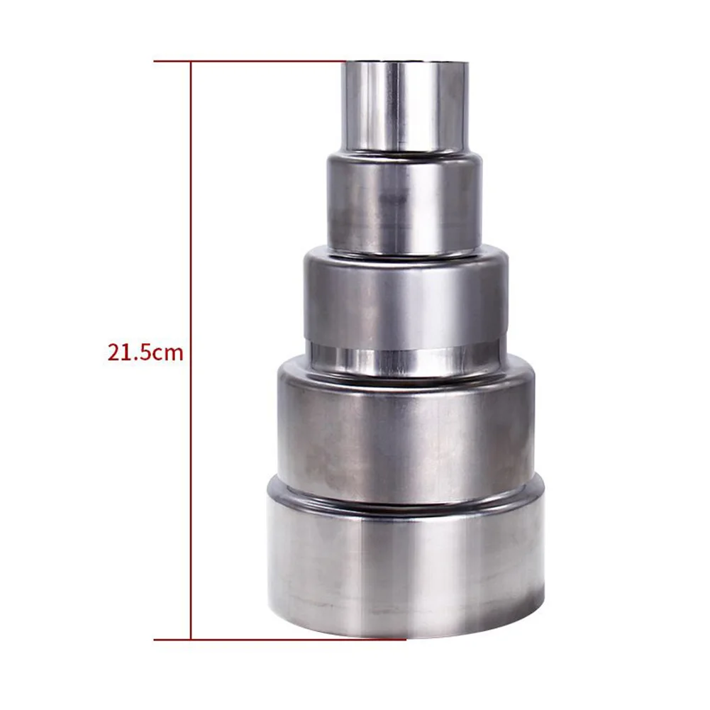 Stainless Steel Flue Exhaust Pipe Reducing Joint Chimney Adaptor Stove Pipe Household Ventilation Accessories duct pipe connector flange connector