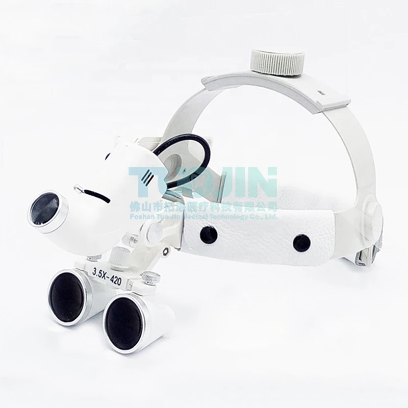 

3.5X dental led headlight optical glass ENT magnifier surgical loupes binocular loupes for dental lab
