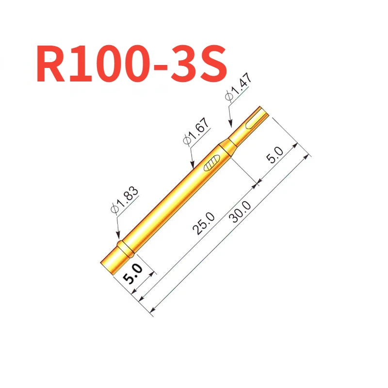 테스트 바늘 슬리브 R100-3S 용접 와이어 프로브 슬리브, 1.67mm 바늘 시트..