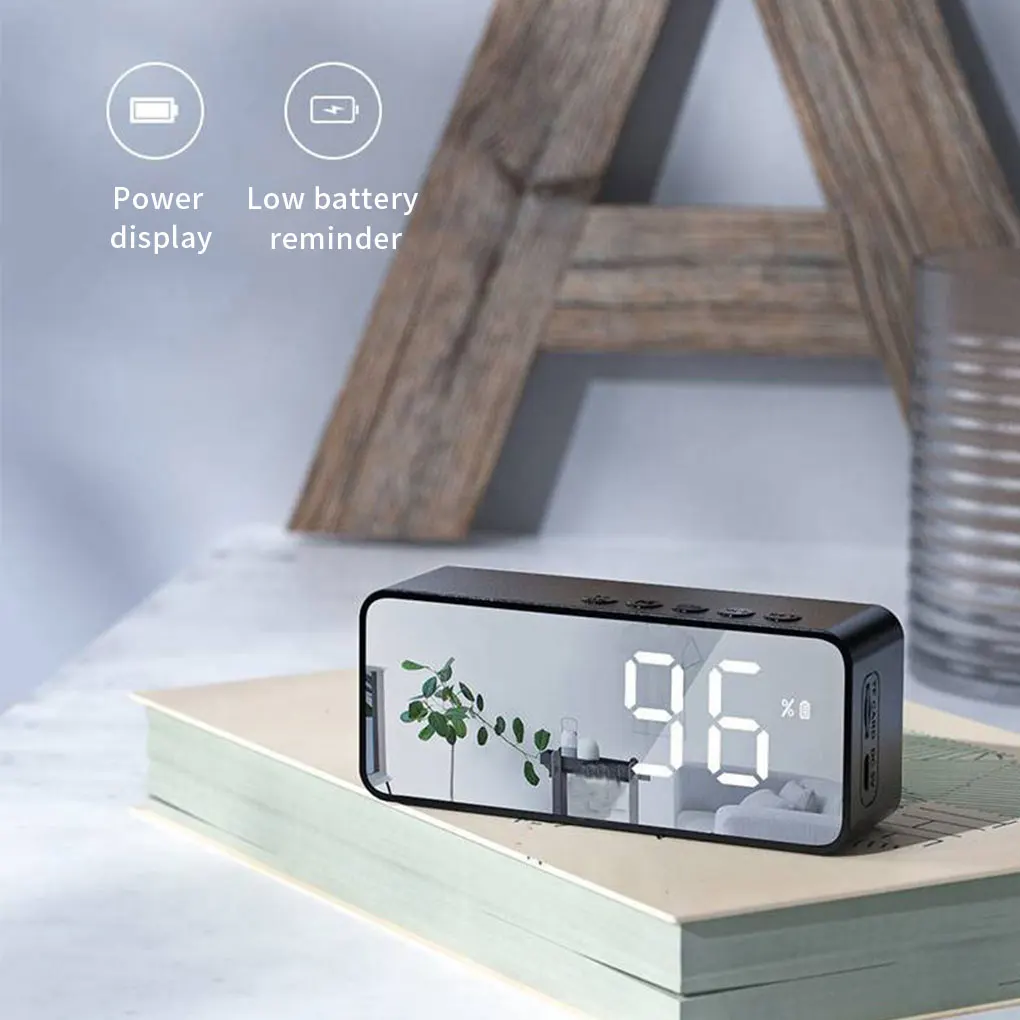 Xiaomi Bluetooth Speaker Clocks FM Radio LED Digital Smart Alarm Clock Watch Table Electronic Desktop Clocks Table Decor