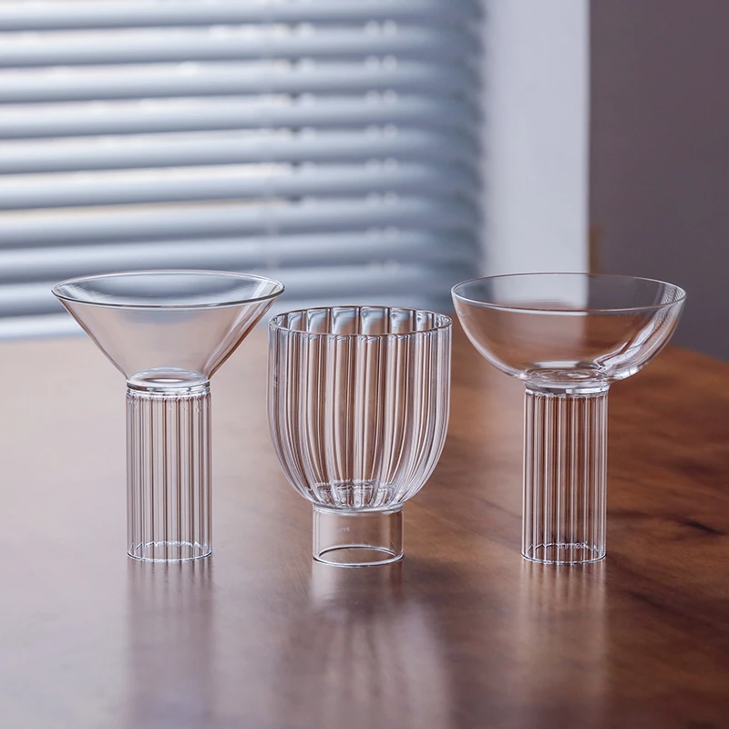 Inmeet High Borosilicate Glass Cup Whiskey Glass Old Fashioned Glass Barware Cocktail Glass Drinkware 245ml