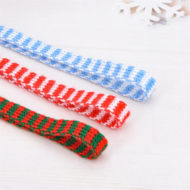 MintHome-Knitting Woolen Thread Christmas Ribbons, Deer Snowman, Scarf, Bow Material, New