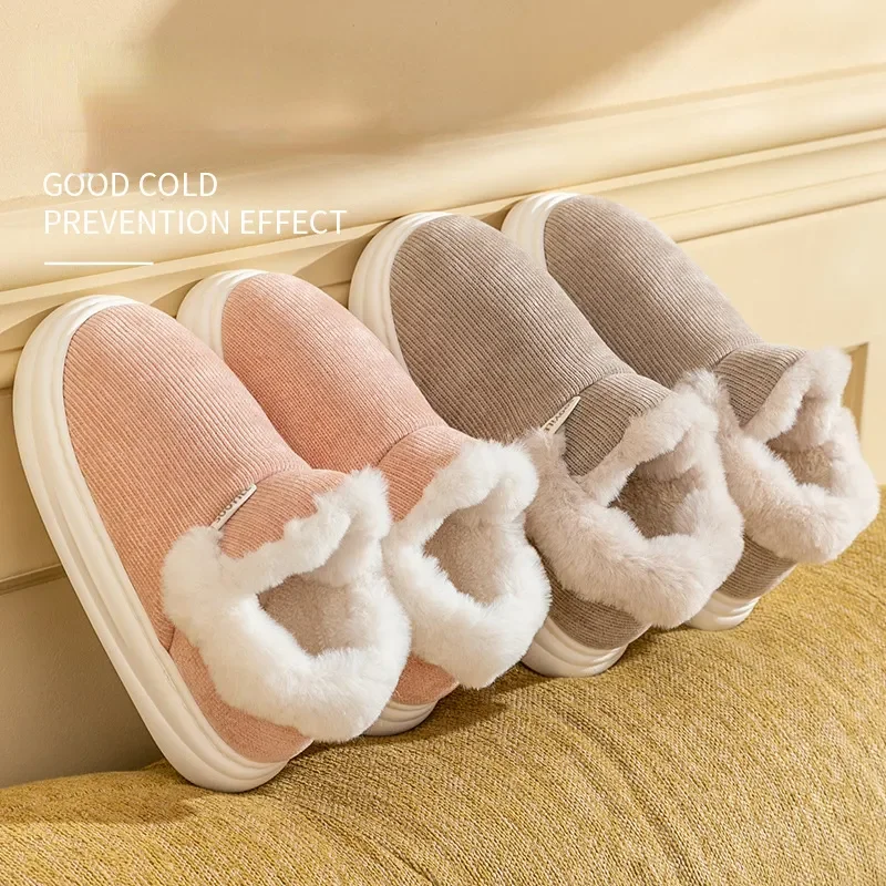 

Thicken Plush Ankle Boots for Women Winter Non-Slip Keep Warm Cotton Padded Shoes Female Soft Thick Bottom Snow Boots Woman 2023