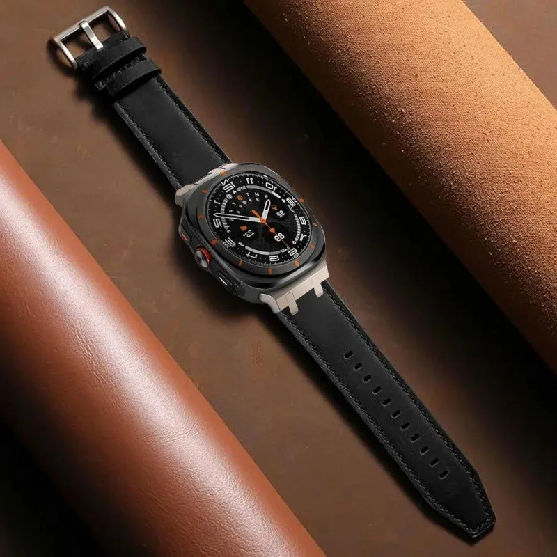 Premium Leather Watch Band - Classic Strap