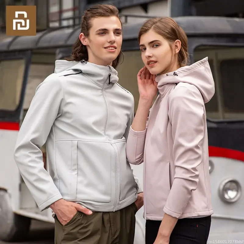 youpin-scaler-outdoor-soft-shell-men's-and-women's-spring-and-autumn-coats-plush-elastic-jackets-f2910511