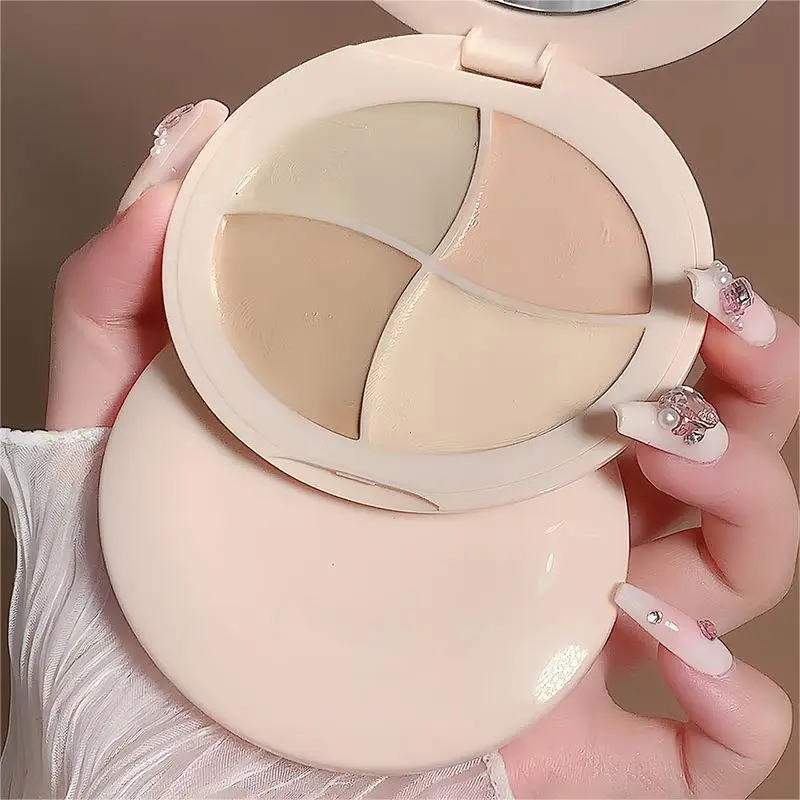 Four-color Concealer Facial Concealer Spots Tear Grooves Law Lines Dark Circles Brighten And Even Skin Tone color concealer