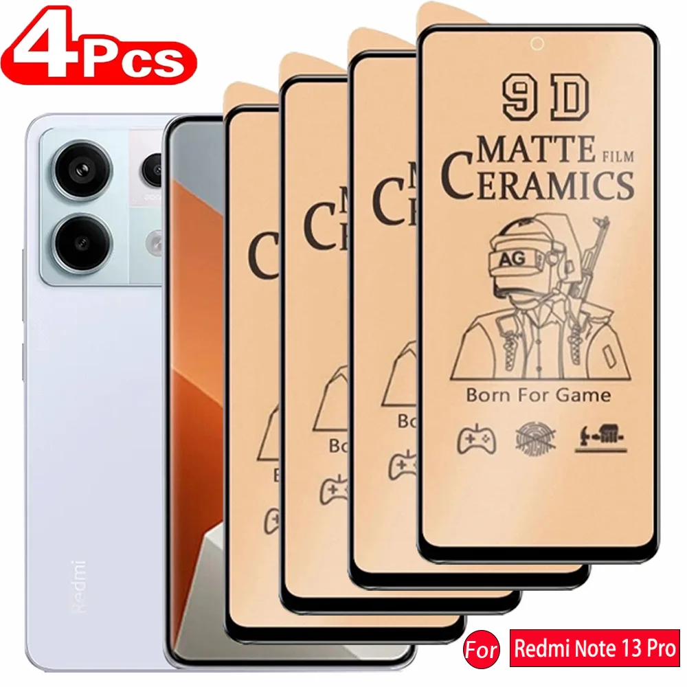Premium 4-Pack Matte Ceramic Screen Protector Set
