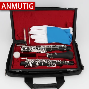 ANMUTIG C Key Professional Oboe Semi-automatic Nickel/Silver/Gold Plating ABS Resin Tube Body K1
