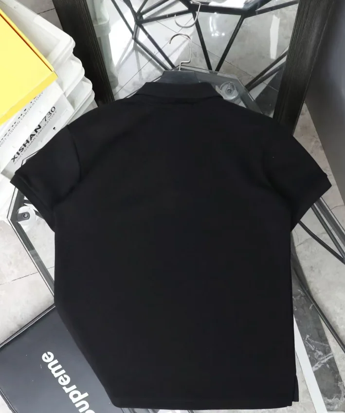 Polo, Marca Opium Trendy Y2k, Camicia Casual da Uomo alla Moda, Sportiva a Maniche Corte, Stile Primavera/Estate per Coppie - immagine 4