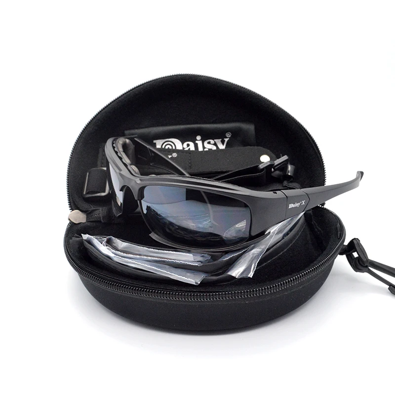 Daisy X7 Polarized Tactical Glasses Airsoft Shooting Military Goggles Outdoor Hiking Hunting Protective Men's Sunglasses 4 Lens polarized sports glasses,polarized glasses,shooting glasses,polarized goggles,tactical goggles,safety goggles