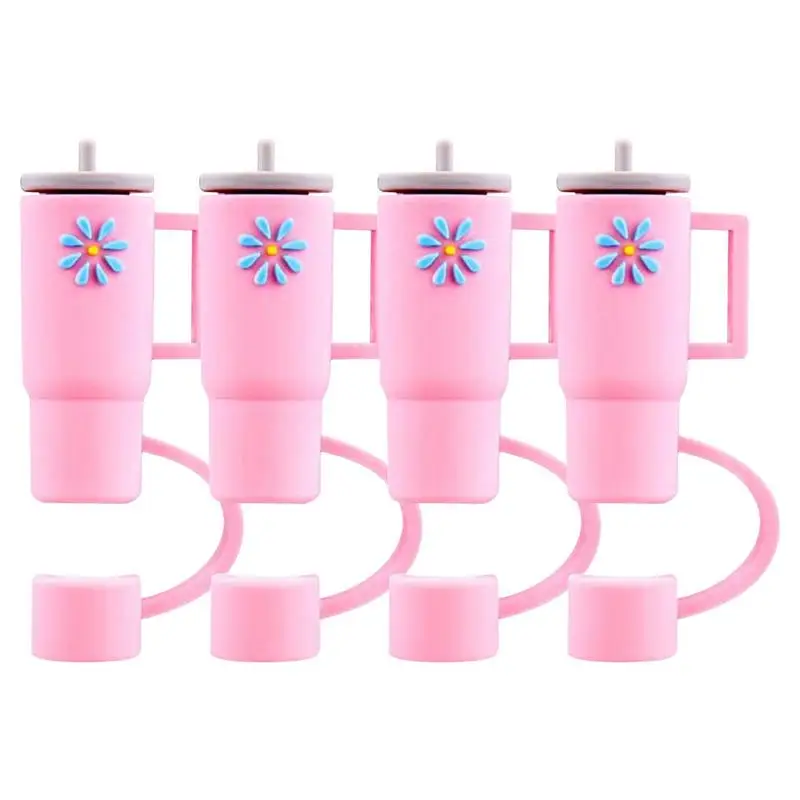

Silicone Straw Cover Caps Easy To Operate Food Grade Silicone Stylish And Practical Caps Stanleys Cup Outdoor Home Kitchen Party