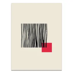 Modern Multicolored Abstract Geometric Canvas Wall Art - 50x70cm  No Framed (05)