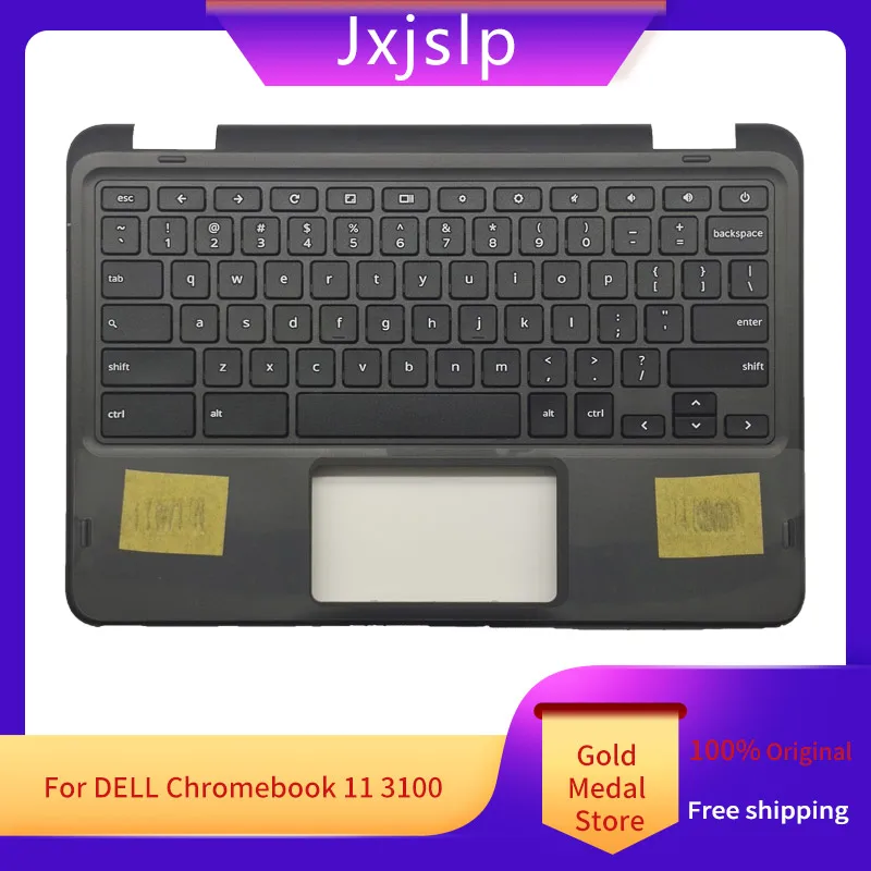 

Jxjslp новая Оригинальная для DELL Chromebook 11 3100 2 в 1, подставка для рук, английская клавиатура, Верхняя фотография 034Y6Y 34Y6Y