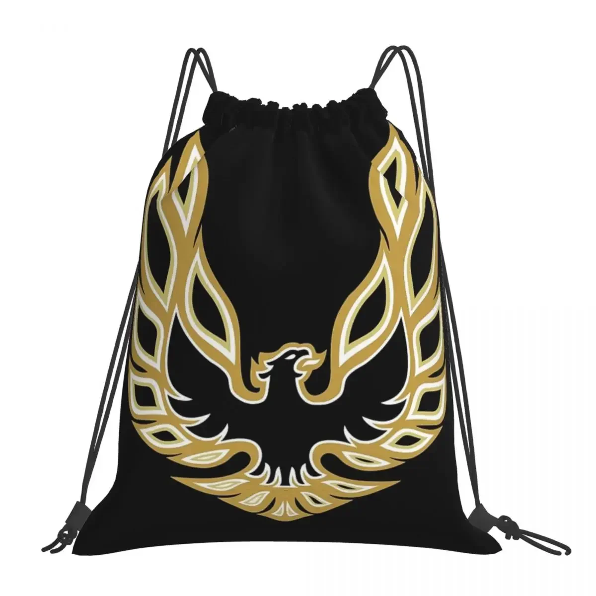 

Trans Am Firebird Logo Backpacks Portable Drawstring Bags Drawstring Bundle Pocket Sports Bag Book Bags For Man Woman Students