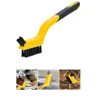 1pc 7 Inch Mini Wire Brush Brass Nylon & Stainless Steel Rust Remover Metal Wire Burring Rust Brush Metal Cleaning Tool 2