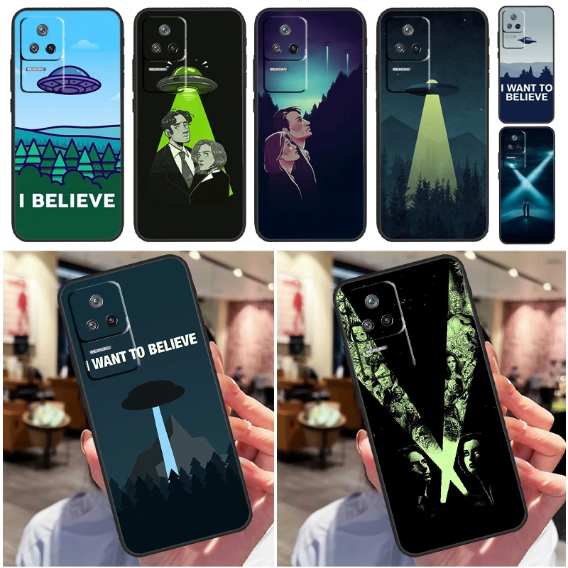 The X Files I Want To Believe Case Per Xiaomi 13 12 Lite 12X 11T 12T Pro Cover Per Poco F5 X5 X3 Pro X4 F4 Gt F3 C40 M5S