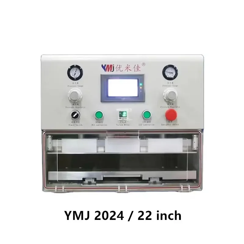 

2024 YMJ THH-500 новейшая 22-дюймовая ламинирующая машина для телефона для кромки планшета/плоского ЖК-экрана стекло OCA ламинатор