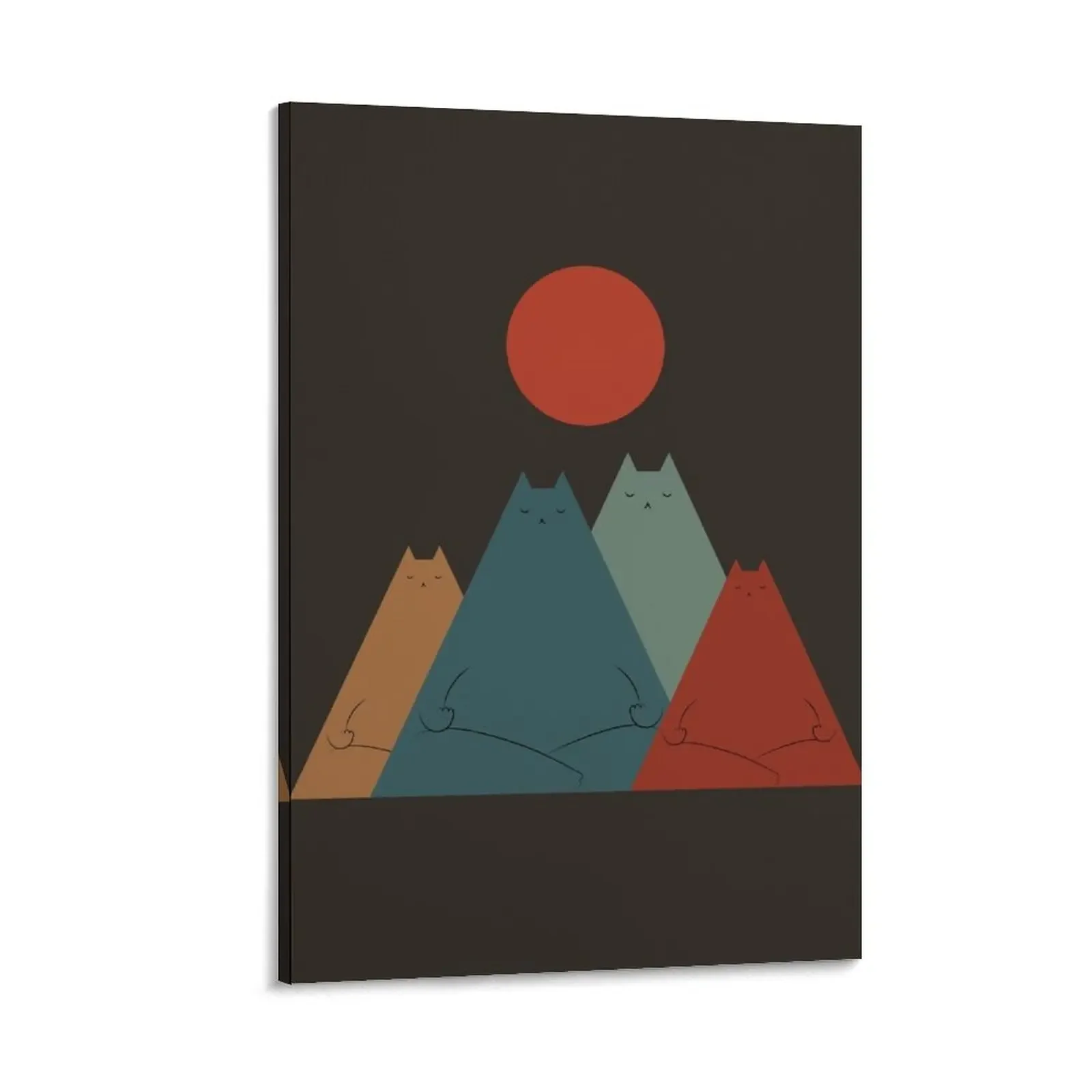 

Кошка пейзаж 64: группа Meowditation холст живопись эстетика комната настенные картины