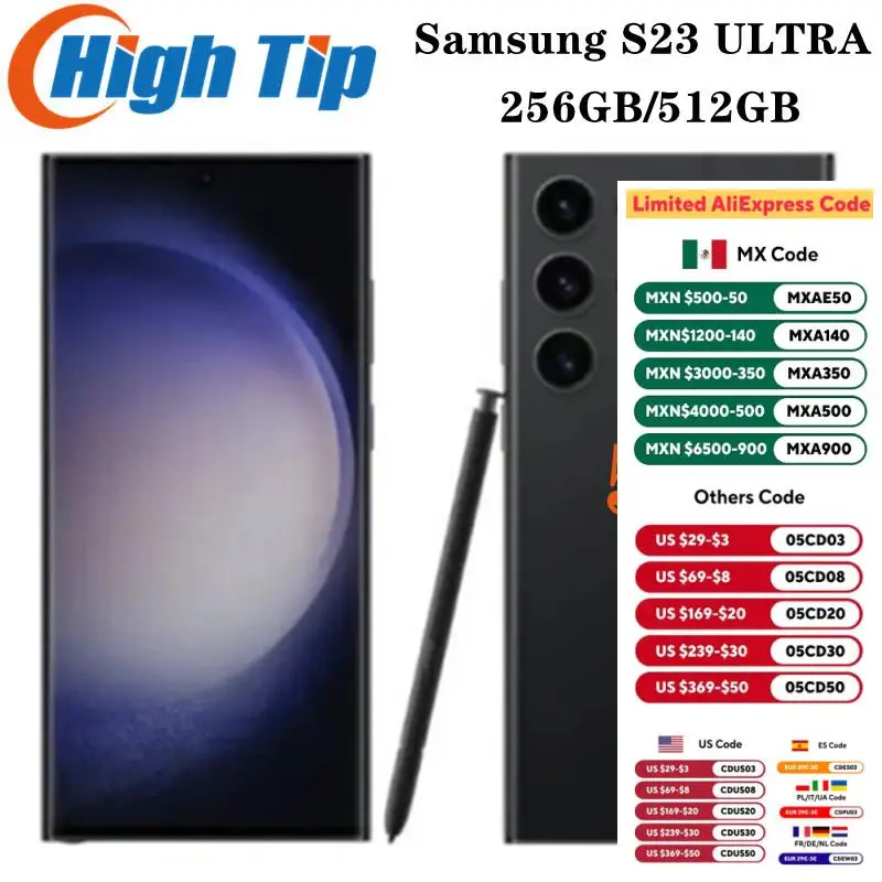 هاتف محمول سامسونج جالاكسي S23 الترا 5G ، 18u1 ، s9com ، ، cb ، GB RAM ، 8 GB ، 12GB ROM ، Snapdragon 8 ، Gen 2 ، NFC ، هاتف خلوي...