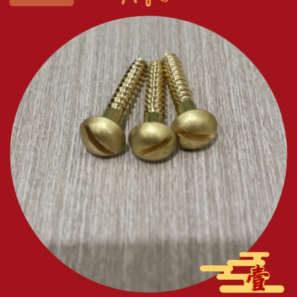 Confezione di componenti hardware in miniatura DIN 96 Viti per legno in ottone massiccio piccole da 2,5 x 25 mm con testa tonda con intaglio - Italia Confezione di componenti hardware in miniatura DIN 96 Viti per legno in ottone massiccio piccole da 2,5 x 25 mm con testa tonda con intaglio - Italia