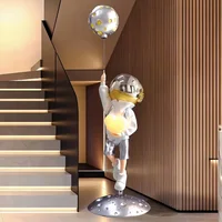 Astronaut Floor Lamp, Cartoon Ornament, Large Home Decoration for Living Room Entrance, TV Cabinet, Can Emit Light 2