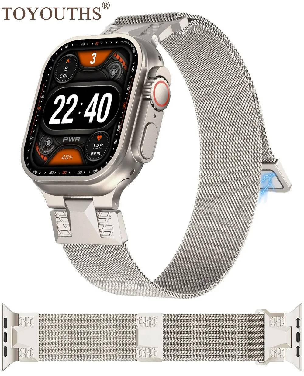 

Ремешок титановый для Apple Watch Ultra 2 Series, браслет из нержавеющей стали для iWatch 8 7 SE 6 5 4 3 2 1, 9 49 мм 45 мм 44 мм 42 мм