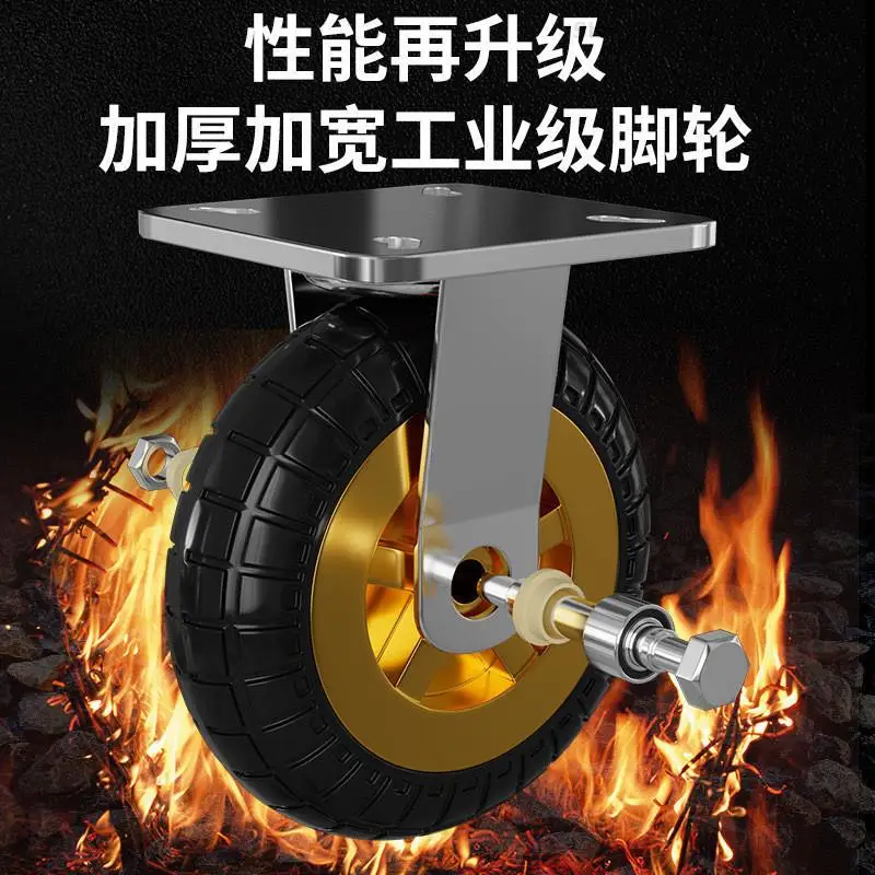 Stainless Steel Trolley Flat Car Supermarket Hotel With Truck On The Truck Hotel Small Trailer Folding Silent