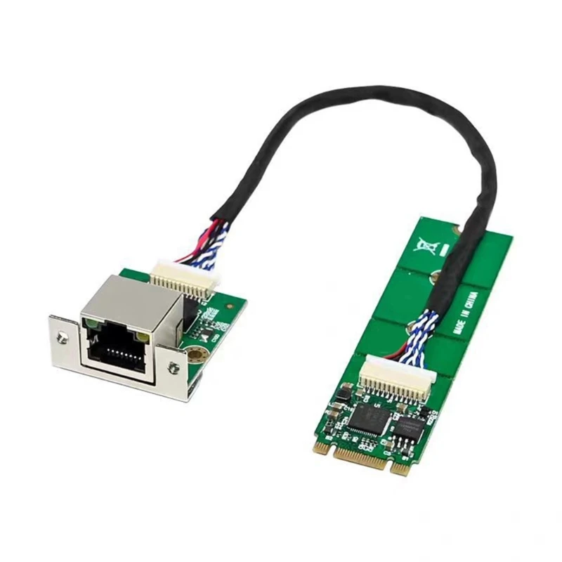 

RJ45 Networking Card 2.5G/1000/100Mbps B+M Key Ethernet Card Controllers Card I225-V Chipset Networking Card Replacement