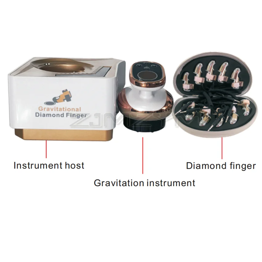Face Lifting Body Massager Radio Frequency Microcurrent Golden Finger RF EMS Beauty Machine Tools Gravitational Diamond Finger