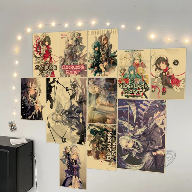 12 Designs Anime Clockwork Planet Whitepaper Poster RyuZU AnchoR Miura  Naoto Artwork Fancy Wall Sticker for Coffee House Bar