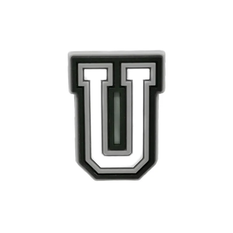Wholesale PVC Shoe Accessories - White Letter Name Badges for Clogs, Pins, and Decorations