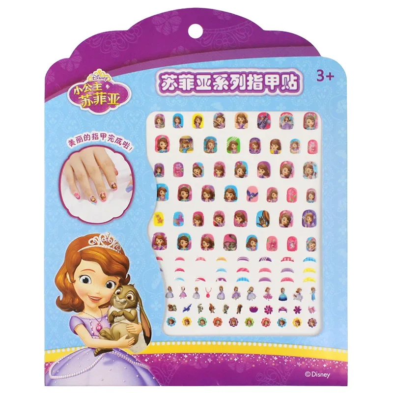 Disney Sofia White snow Princess Nail Stickers Toy girls sticker toys girlfriend kids gift princess pretend toys nail art toys