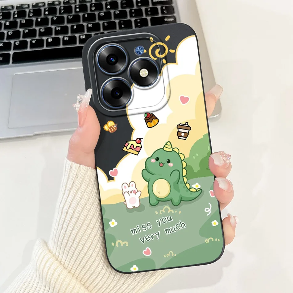 Cute Panda Rabbit Cartoon Soft Silicone Lens Protective Bumper Phone Case