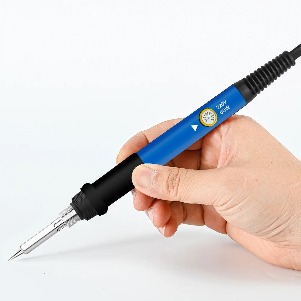 60W Soldering Iron Adjustable Temperature Electric Solder Iron Rework Station Mini Handle Heat Pencil Welding Repair Tools Soldering Iron