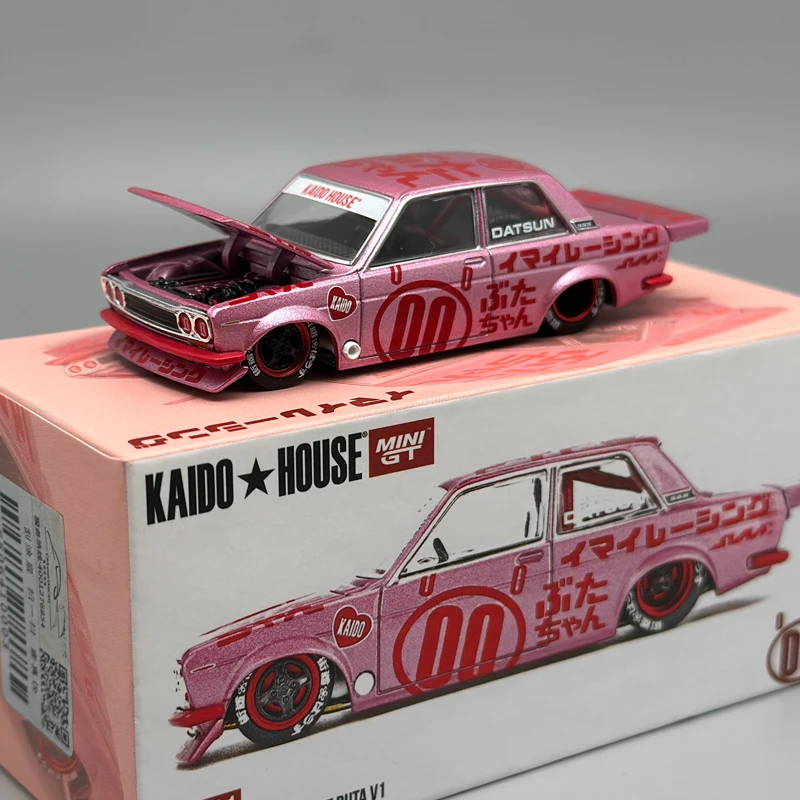 카이도 하우스 MINIGT 닷선 510 프로 스트리트 부타 V1 KHMG 합금 자동차 모델 161 체이스