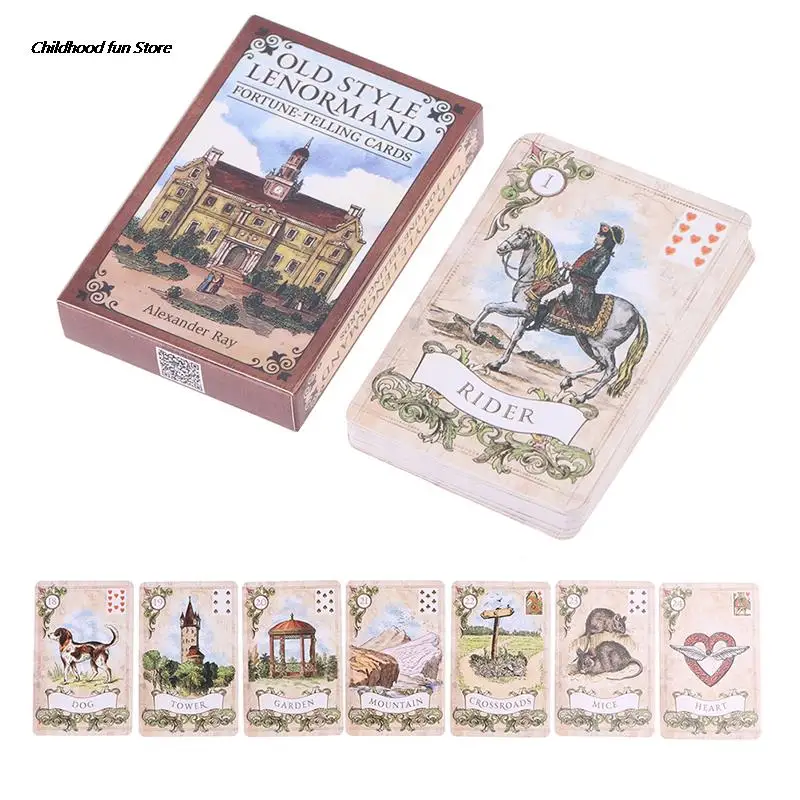 

Карточка-Таро Lenormand в старинном стиле для настольных игр, подарки на новый год 2022