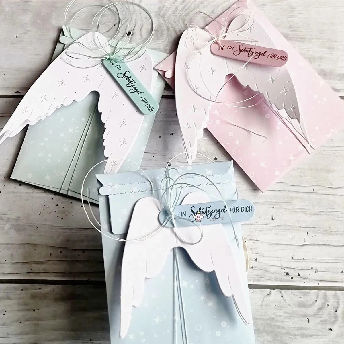 돼지 공예 금속 절단 다이 컷 다이 금형 천사 날개 장식 스크랩북 종이 공예 칼 금형 블레이드 펀치 스텐실 다이