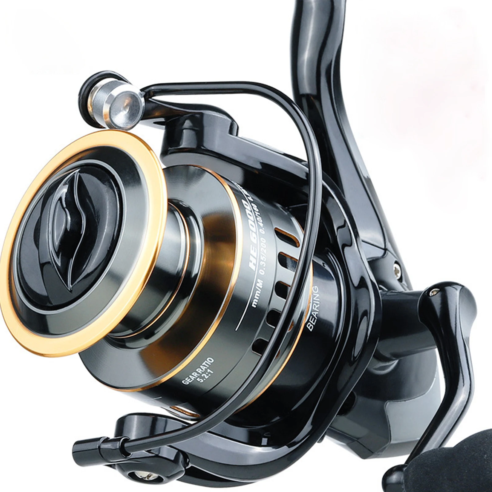 2x Moulinet ZX7000 de Canne à Pêche pour Carpes 7000er