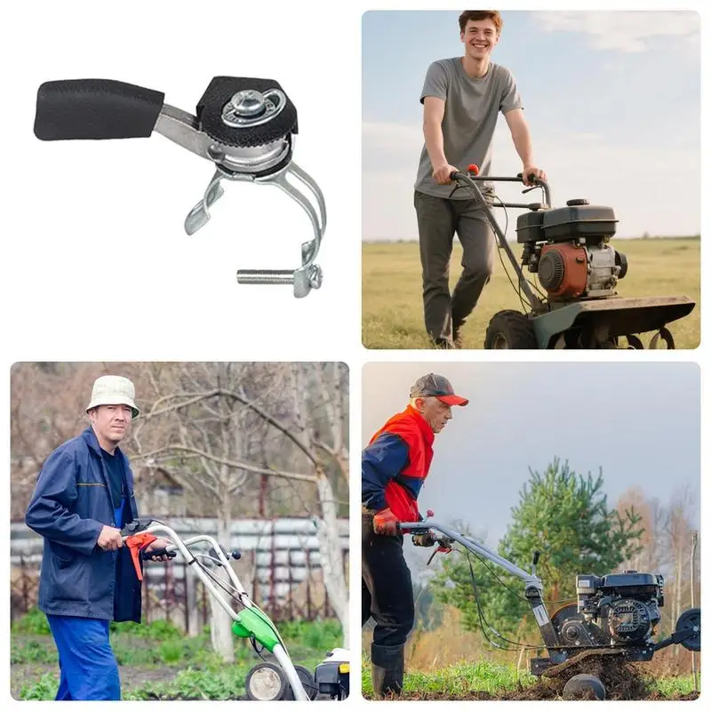 Tiller Throttle Control Tiller Handlebar Thumb Throttle Lever Accelerator Replacement Part Assistant Switches For Road Cutter