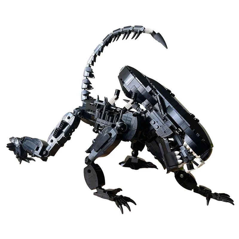 Moc Xenomorph Monster Building Blocks Set Da Aliened Movie,Crawling Robot Mech Model Toys For Adults Collection