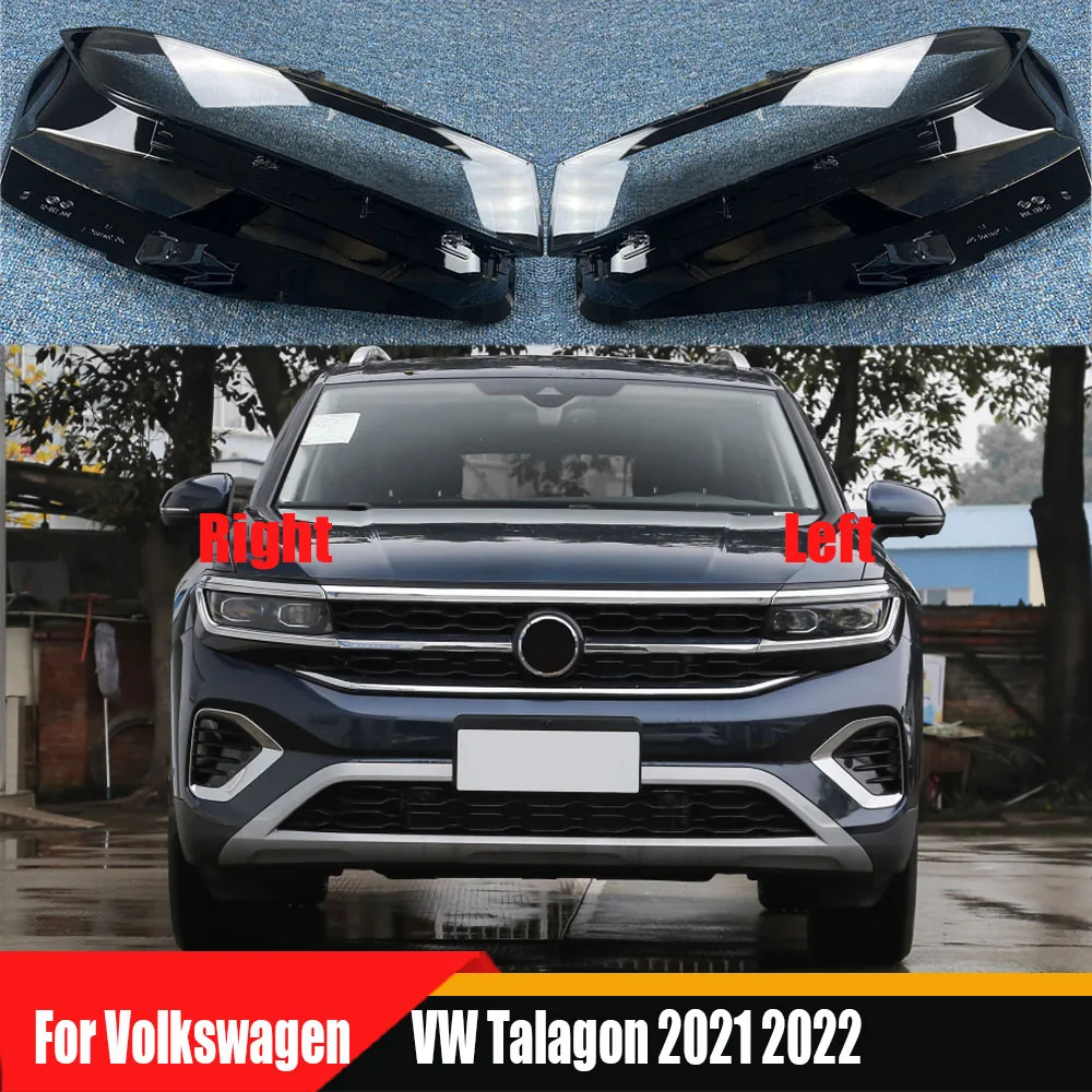 

For Volkswagen VW Talagon 2021 2022 Headlamp Cover Headlight Shell Transparent Lens Plexiglass Replace Original Lampshade