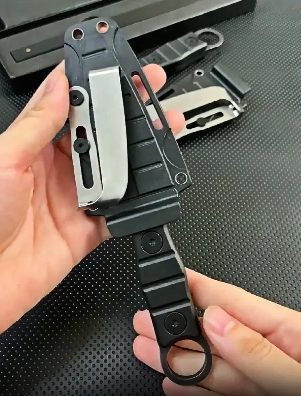 S116b0a9b1ea64b4cbb3ad1c3f976ca33J New Pocket knife Outdoor small straight knife,utility knife +K sheath, high hardness survival knife, camping EDC tool portable Mallzona