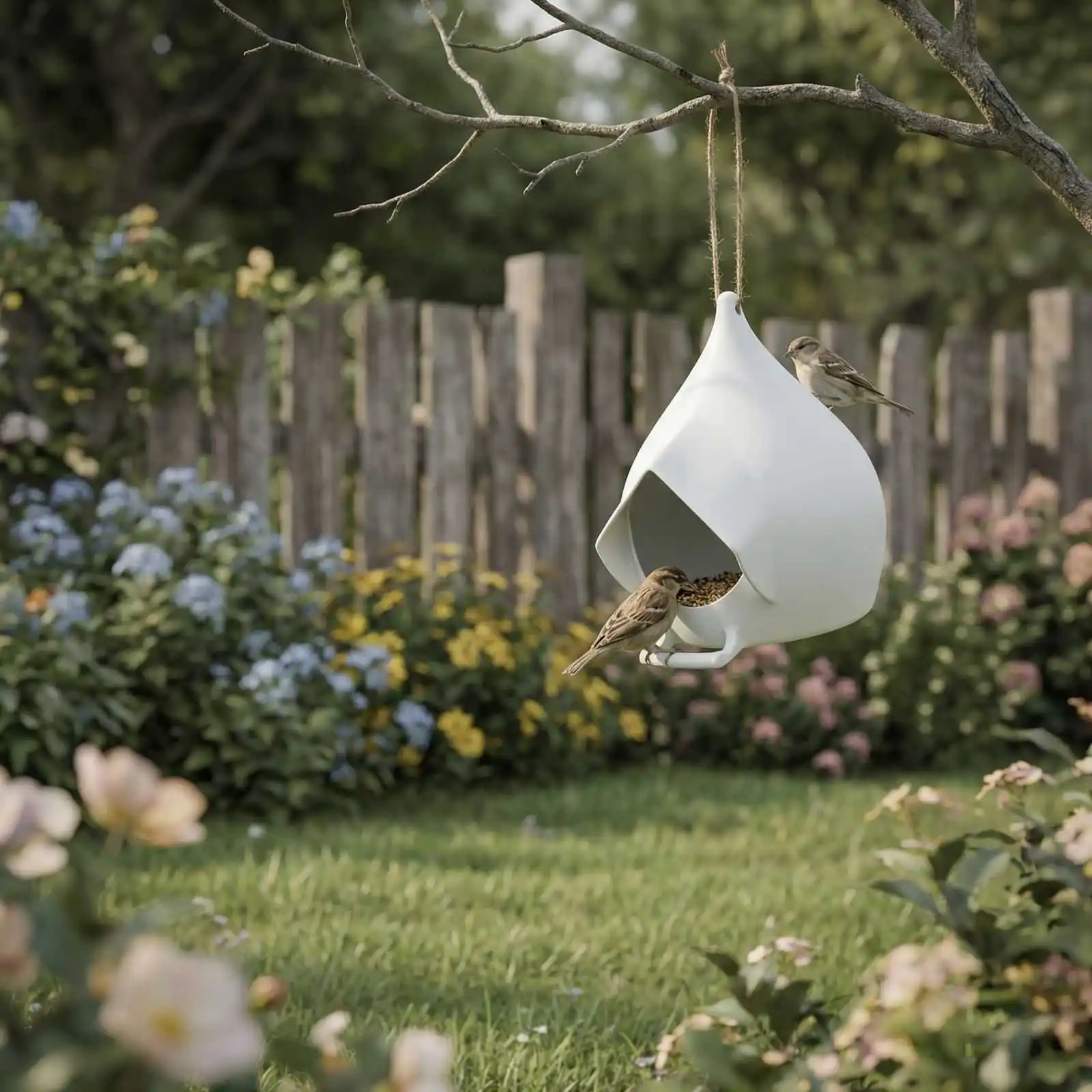 Garden Bird Automatic Feeder - dimensions