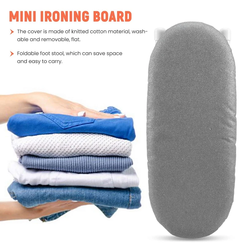 Folding Ironing Board Home Travel Cuffs Detachable Portable Sleeve Neckline Cuffs Mini Washable Protective Non-Slip
