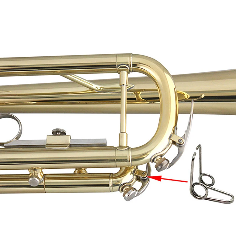 5 Pieces Trumpet Drain Valve Spring Double Torsion Replacement Water